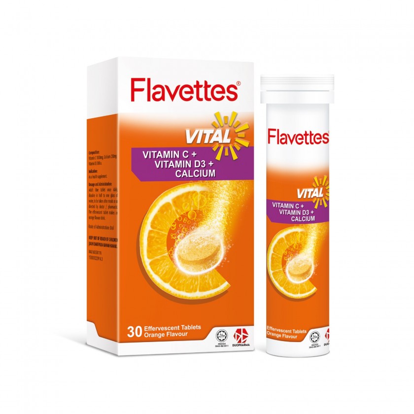 FLAVETTES  VITAL EFF ORANGE 30's